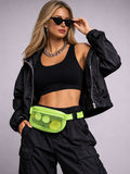 Neon Green Mesh Fanny Pack